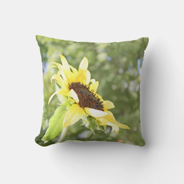 Sunflower Throw Pillow (Front)