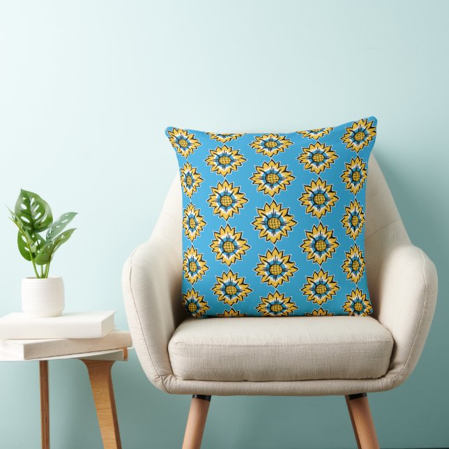 Sunflower Throw Pillow (Chair)