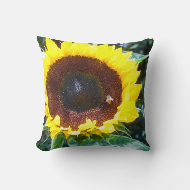 Sunflower Throw Pillow (Front)