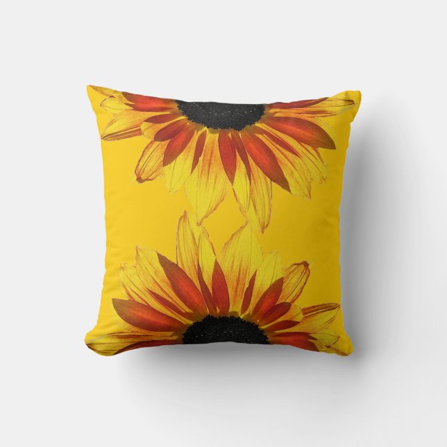 Sunflower Throw Pillow (Front)