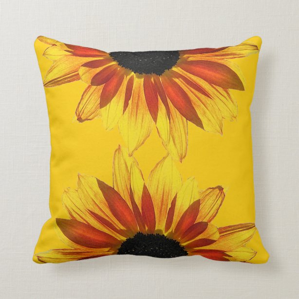 Sunshine Sunflowers Pillows & Cushions Zazzle CA