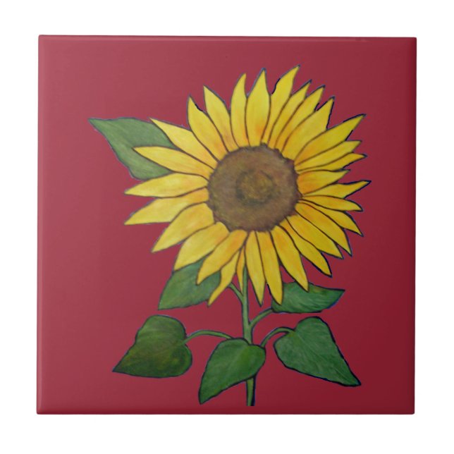 Sunflower tile (Front)