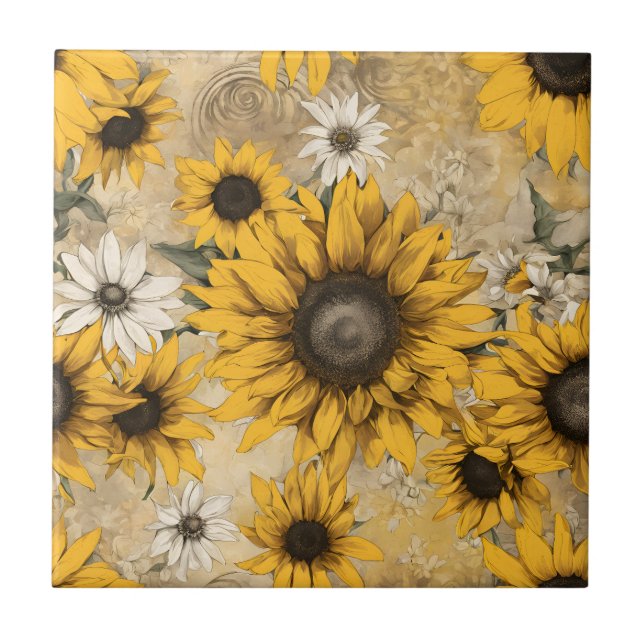 Sunflower Tile (Front)