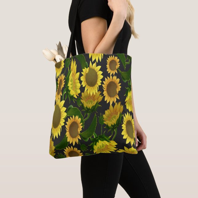 Sunflower Tote Bag (Close Up)