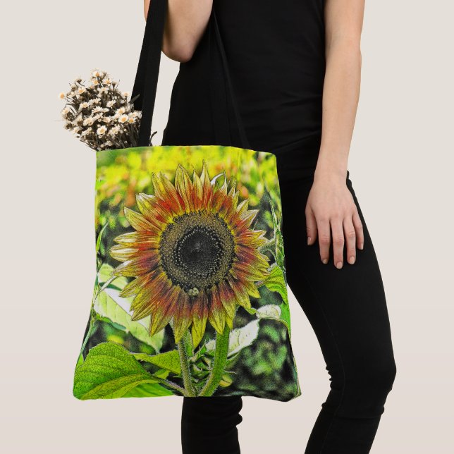 SUNFLOWER TOTE BAG (Close Up)