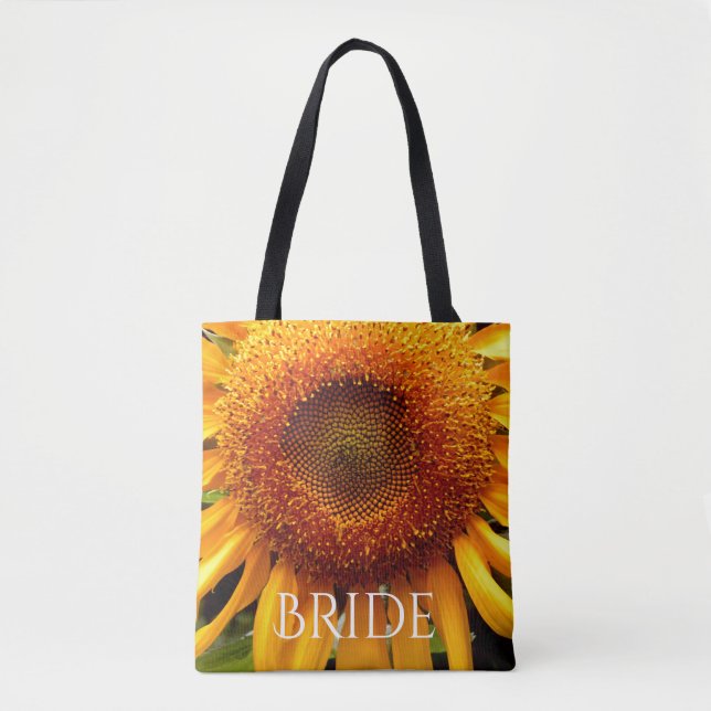 Sunflower tote for the Bride (Front)