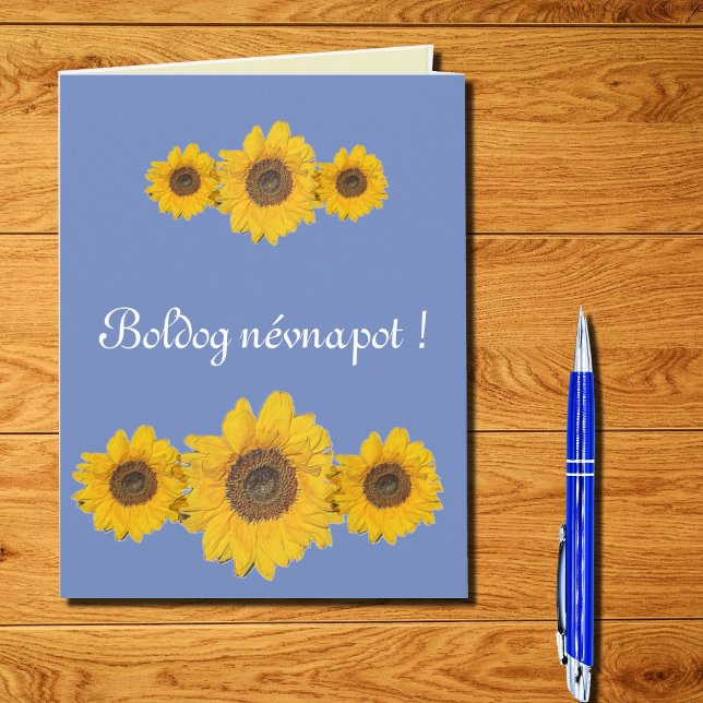 Sunflower trio  - name day card (Creator Uploaded)