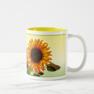 Sunflower Two-Tone Coffee Mug