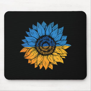 Sunflower Ukraine Ukrainian Flag Stand With Ukrain Mouse Pad