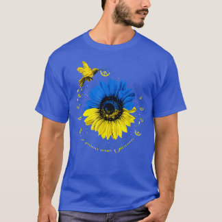 Sunflower Ukrainian Bird Ukraine I Stand With Ukra T-Shirt