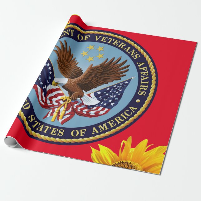 Sunflower Vertans Matte Wrapping Paper (Unrolled)