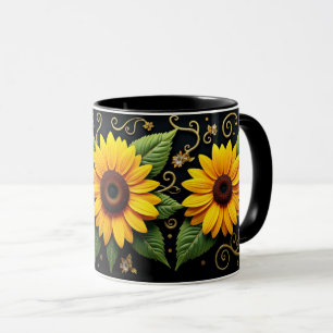 Sunflower Vines Mug