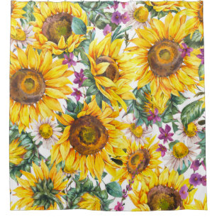 Sunflower Vintage: Summer Yellow Bloom.