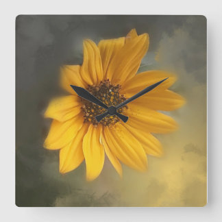 Sunflower wall clock