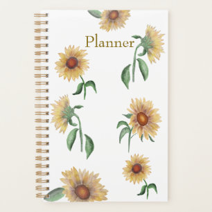 Sunflower Watercolor Annual Planner