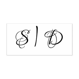 Sunflower watercolor wildflower wedding self-inking stamp