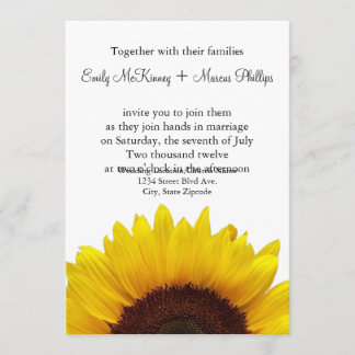 Sunflower Wedding Invitation