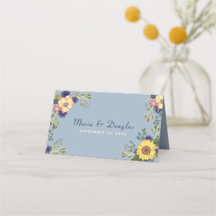 Sunflower Wedding Place Card