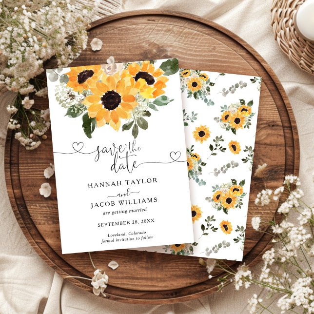 Sunflower Wedding Save The Date (Creator Uploaded)