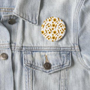 Sunflower Wheat Button