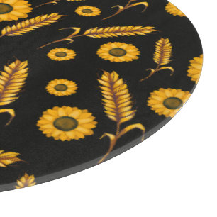 Sunflower Wheat Cutting Board