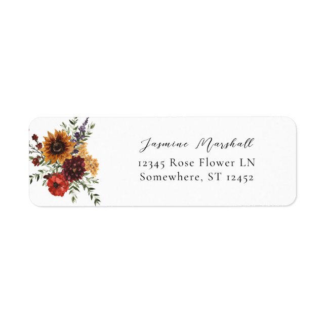 Sunflower & Wildflowers Floral 2 (Front)