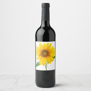 Sunflower Wine Label