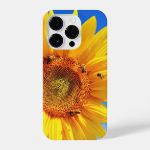 Sunflower with Bees iPhone Case