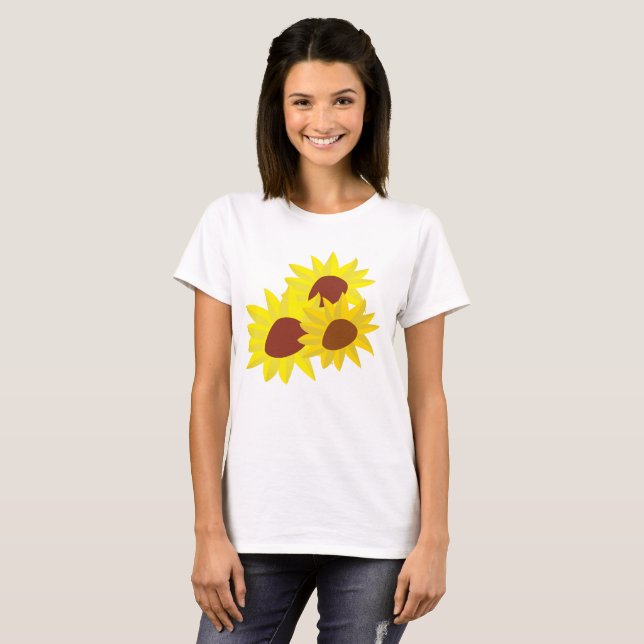 Sunflower Women's Basic T-Shirt (Front Full)