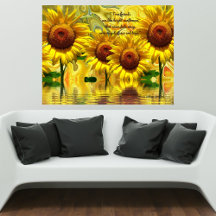 Sunflower Wood Box Sign – True Friends Quote