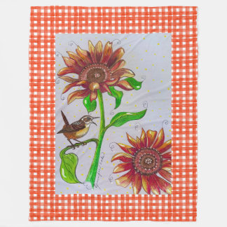Sunflower Wren Blanket
