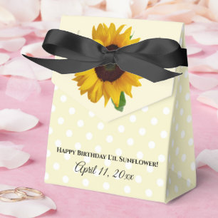 Sunflower Yellow Birthday Gift   Favour Box