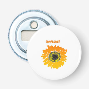 Sunflower yellow bottle opener