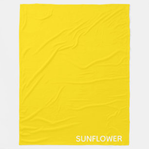 Sunflower Yellow Colour Name Fleece Blanket
