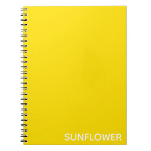 Sunflower Yellow Colour Name Notebook