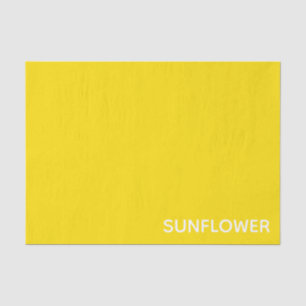 Sunflower Yellow Colour Name Tissue Paper