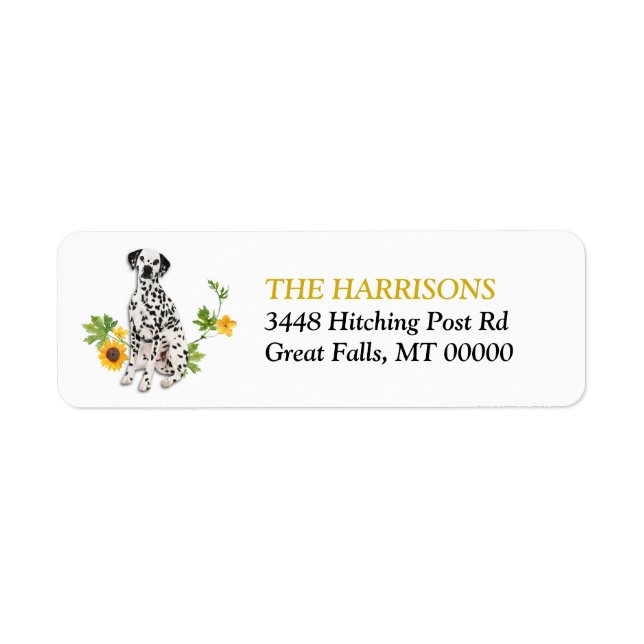 Sunflower Yellow Dalmatian (Front)