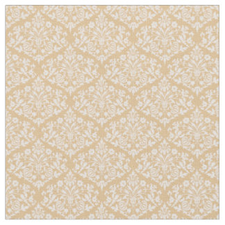 Sunflower Yellow Damask Fabric
