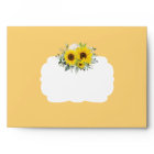 Sunflower Yellow Floral 5x7 Card Wedding A7