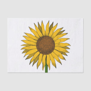 Sunflower Yellow Flower Tissue Paper
