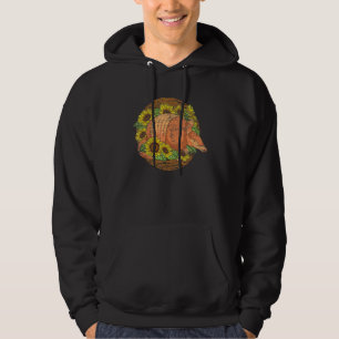 Sunflower Yellow Flower Wildlife Animal Floral Arm Hoodie