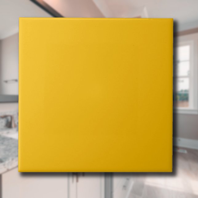 Sunflower Yellow Solid Colour | Classic Elegant Tile (Creator Uploaded)