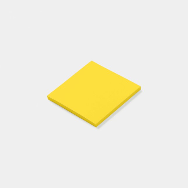 Sunflower Yellow Solid Colour Post-it Notes (Angled)