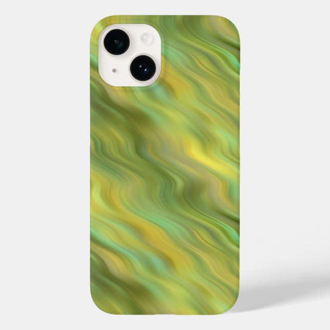 Sunflower Yellow Wavy Texture Case-Mate iPhone Case (Back)