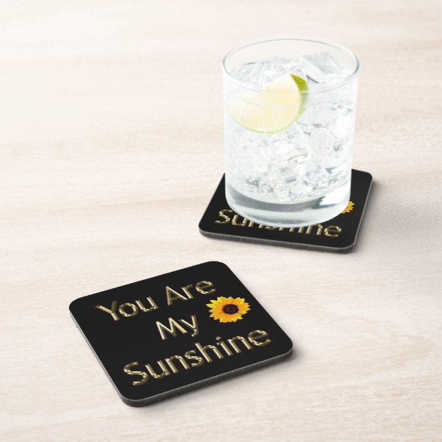 Sunflower You Are My Sunshine, Coaster (Right Side)