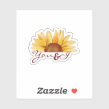 Sunflower ''You & I'' trendy aesthetic 