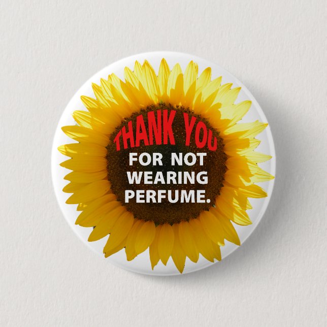 SunflowerNoPerfume 2 Inch Round Button (Front)