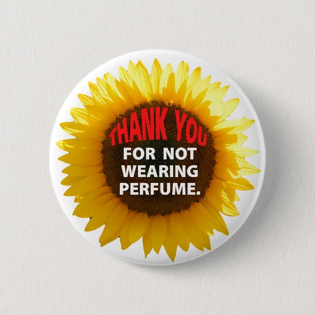 SunflowerNoPerfume 2 Inch Round Button (Front)