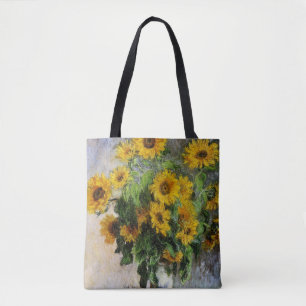 Sunflowers, 1881 by Monet. Tote Bag