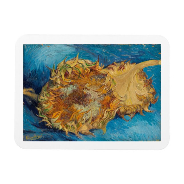 "SUNFLOWERS 1887" BY VINCENT VAN GOGH MAGNET (Horizontal)